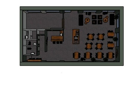 3D planering Restaurang inredning