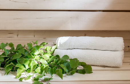 Sauna bastu inredning